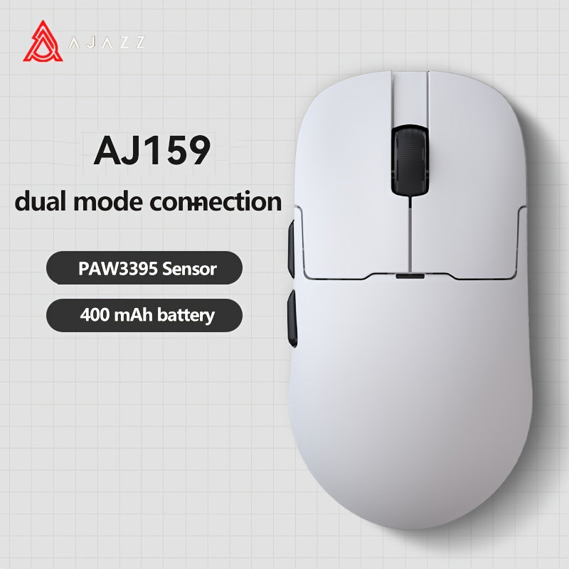 AJ159 APEX Mouse Wireless Gaming Mouse Original Phase PAW3950 Support BT/2, 4G Wireless/wired Connection 8K Return Rate With Wireless Charging Base, Magnetic Color Screen Digital Display Professional Gaming Mouse (2.4G Receiv
