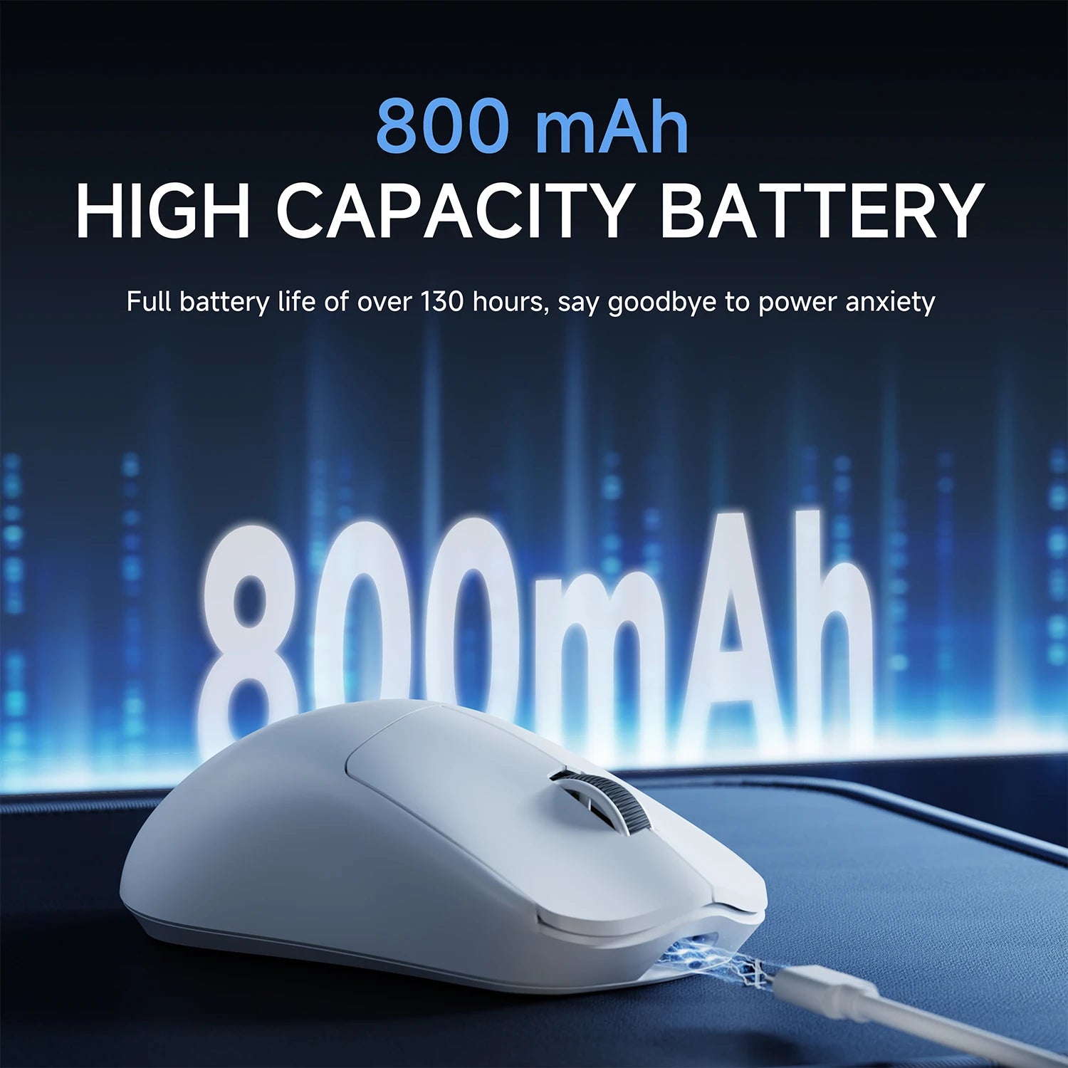 EWEADN Wireless Lightweight Gaming Mouse, Ultra-Portable Design, Popular Shell Shape, Ergonomic & Comfortable Grip