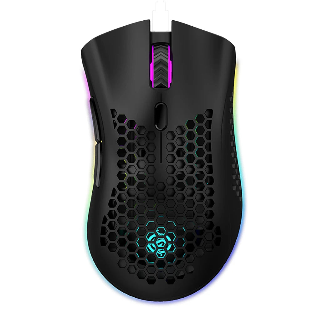BM600 Wireless Mouse Luminescent Desktop Computer Laptop Universal Rechargable Lightweight Ergonomics Game E-sports Mouses