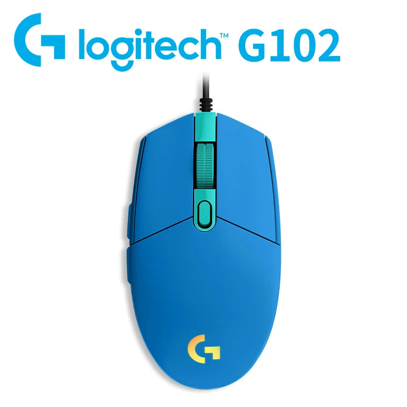 Logitech G102 Wired Gaming Mouse Ultra-Lightweight 85g 8000 DPI RGB Backlight For Laptop Desktop