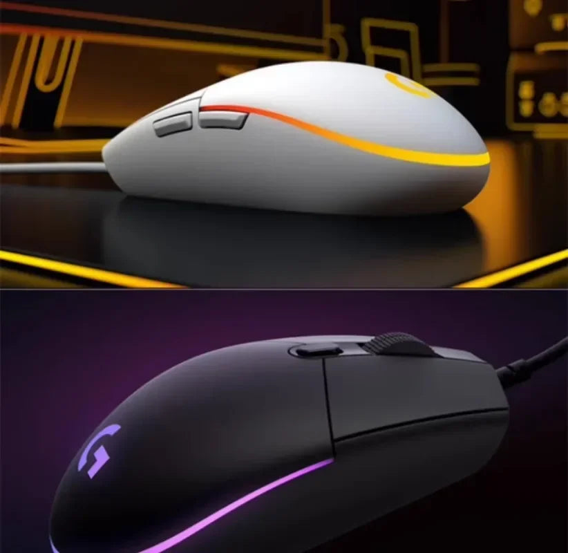 Logitech G102 Gaming Mouse RGB Mouse Lightweight Design 200-8000DPI G102 Second Generation Ergonomic Mouse Computer