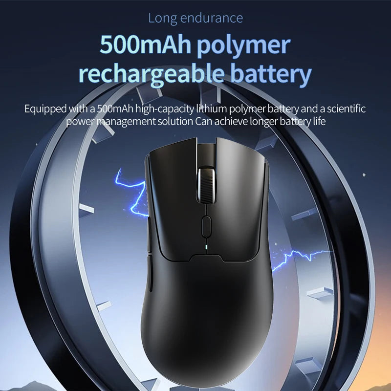 Lightweight Wireless Gaming Mouse with 3 Mode Wired 2.4G BT  for Laptop Deskbtop