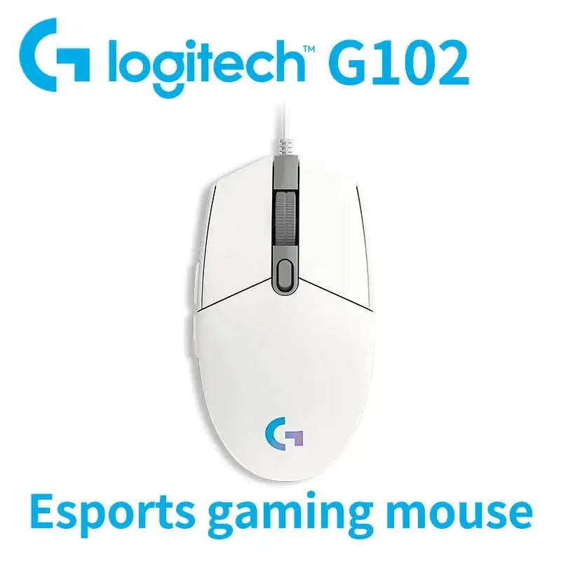 Logitech G102 Wired Gaming Mouse, High Responsiveness, Programmable Buttons, First Choice for Beginner eSports Players