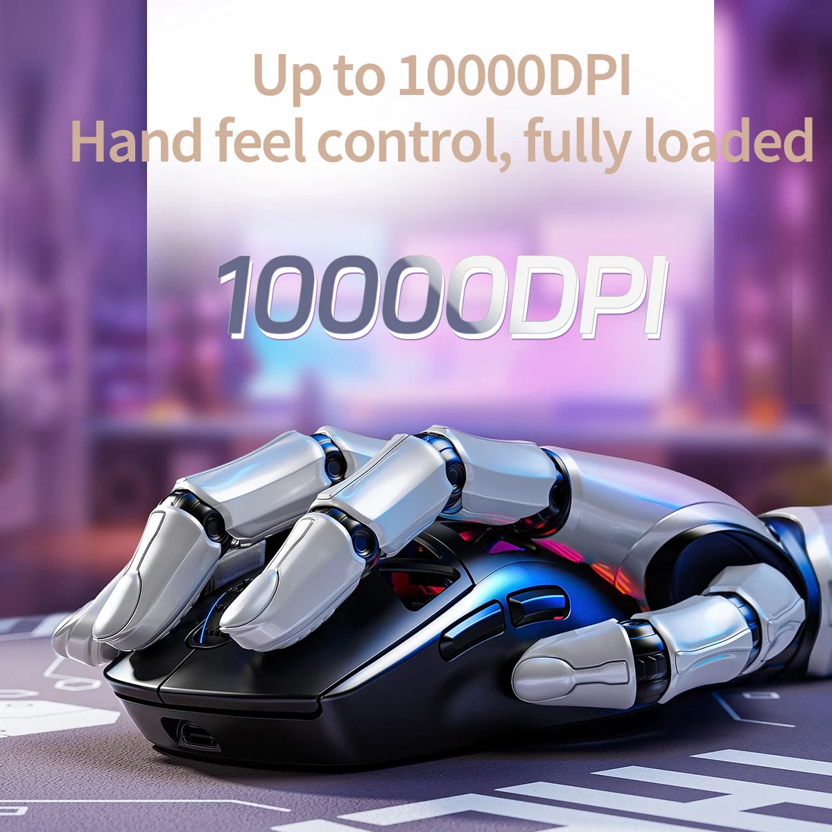 Lightweight Wireless Gaming Mouse with 3 Mode Wired 2.4G BT for Laptop Deskbtop