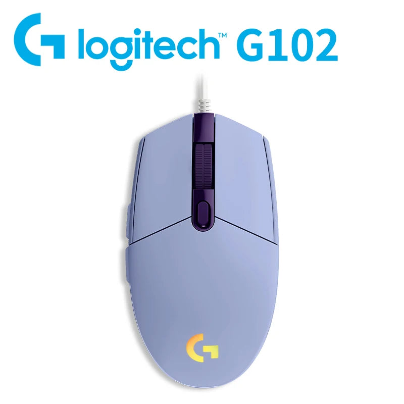 Logitech G102 Wired Gaming Mouse Ultra-Lightweight 85g 8000 DPI RGB Backlight For Laptop Desktop