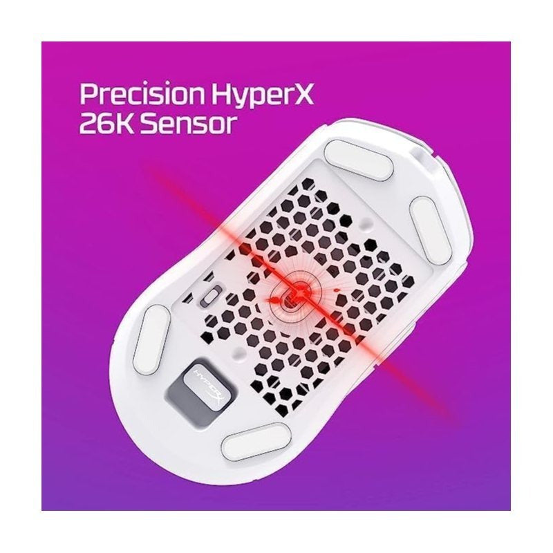 HyperX Pulsefire Haste 2 Gaming Mouse Wireless RGB Rechargeable 100 Hour Battery Life 26K Sensor Lightweight 61g 2.4Ghz Bluetooth Wired 6 Buttons for PS5 PS4 Xbox PC Gaming Mice, Black (Refurbished)